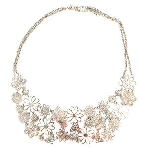 Silver Floral Necklace